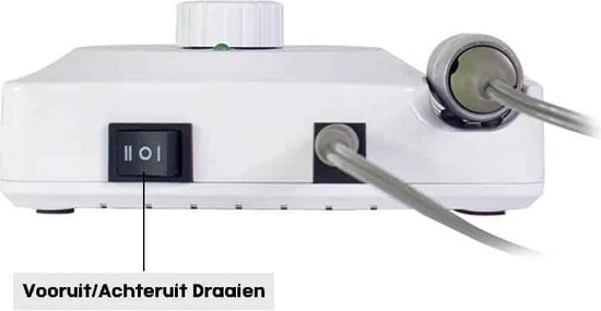 Confibel Pedicure -en Manicure Set - Elektrisch Voor Nagels - Professionele Nagelfrees Apparaat - Eelt Verwijderaar - Inclusief Bitjes - Traploze Draaiknop - Image 4