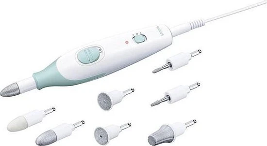 Sanitas SMA36 - Manicure-en Pedicureset Inclusief Opbergtas - Wit/Groen - Image 3