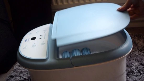 Lifeproducts Elektrisch Massage Voetenbad Met Eeltverwijderaar - Instelbare Warmte Tot 48?C - Bubbelstraal - Reinigend Infrarood Licht - Automatische Voetmassage - Voetbad Met Massage - 9 Liter - Image 2