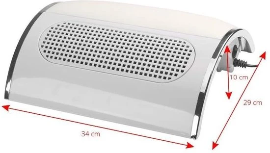 MEGA BEAUTY SHOP® Mega Beauty Shop™ - Stofafzuiger Voor Manicure - 3 Motoren - Wit - Image 6