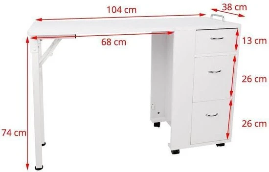 Mega Beauty Shop? Inklapbare Manicuretafel Zonder Afzuiging - Image 3