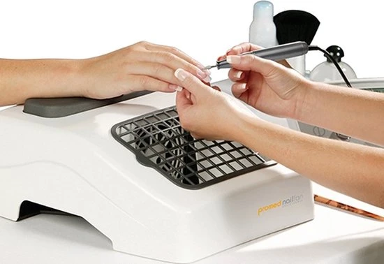 Promed Nagel Stofafzuiging / Tafelafzuiger Voor Nagel Tafel, In Wit - Gratis Promed Handdoek! - Image 5