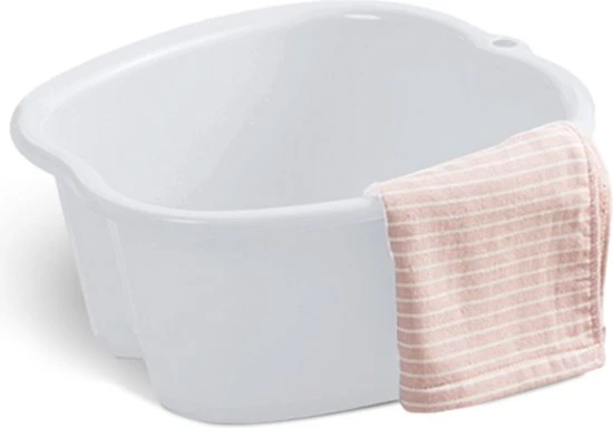 BUDDLEY? Voetenbaden Voor Voetenbad Producten Pedicure Zwembad Voetbad Geschikt Voor Voetenbadzout En Voetenbadproducten Voetbadje Als Teil Kunststof Voetenbad Ontspan Je Voeten Wit