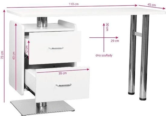 MEGA BEAUTY SHOP® Manicuretafel Met Afzuiging - Image 3