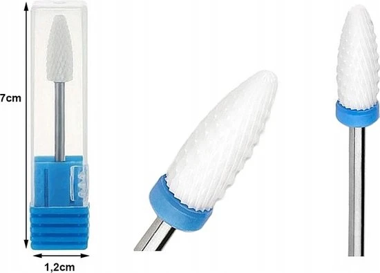 Merkloos Keramische Nagelfrees Bitjes - Set Van 5 - Voor Het Verwijderen Van Hybriden, Acryl En Gel ? Manicure En Pedicure - Image 2