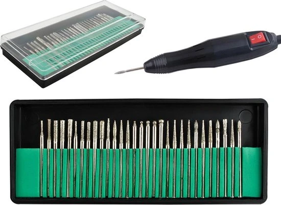 Koopcity Nagelfrees Bitjes En Schuurrolletjes Set - Manicure En Pedicure - 155 Delig - Image 2