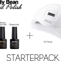 Jelly Bean Nail Polish Starterpack 80W - Proffesionele UV Nagellamp Voor Gel Nagellak - Base Coat - Top Coat