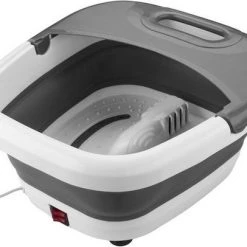 Botti Elena Opvouwbare Elektrische Voetenbad Met Voetmassage - Vibratiemassage - Bubbelmassage - Infrarood - Wit / Grijs