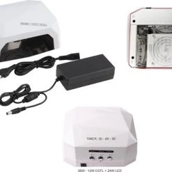 Merkloos 36 Watt UV LED Lamp Nagels - 12W CCFL - 36W LED Wit Voor Gelpolish En Gel