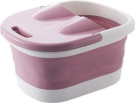 Dennepark Voetenbad - Opvouwbaar - Roze - Opklapbaar Voetenbadje - Incl. Massagerollers - Voetmassage - Image 2