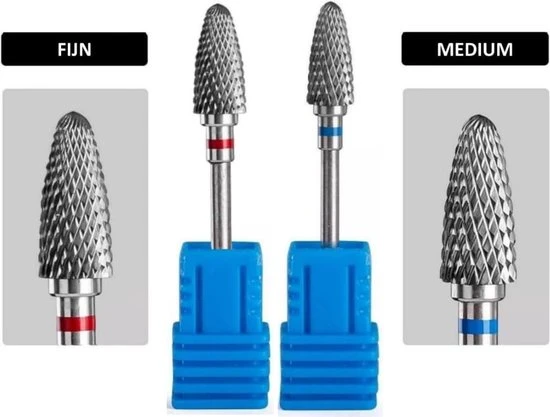 Goodbitz Bitjes Nagelfrees - 2 Stuks - Flame Bit - Bitjes Set - Bitjes Nagelfrees - Bitjes Nagelfrees Tungsten - Nagelbitjes - Opzetstukken Nagelfrees - Tungsten Frees - Bitjes Nagelvijl - Nagelfrees Bitjes - Tungsten Nagelfrees Bitjes - Bitjes Set