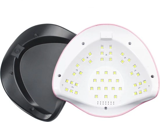 CACCIO® NAILS 2021 UV/LED Lamp - 180W/45LED - Snel Drogend - Nagelstudio - Professioneel - 2 In 1 Nagel Lamp - Manicure/Pedicure Handen En Voeten - Gellak - Gelnagels - Acrylnagels-Top Coat-Led Nagellamp-Uv Nagellamp-Nagels-Nagellak Droger-Tafel Lamp-nageldroger - Image 3