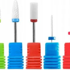 Merkloos Keramische Nagelfrees Bitjes - Set Van 5 - Voor Het Verwijderen Van Hybriden, Acryl En Gel ? Manicure En Pedicure