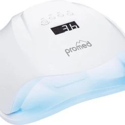 Promed UVL-54 , Allround UV / LED Lamp Voor Nagels, Incl. Infrarood Sensor En Timer. Met High-Definition-LED's, Voorzien Van ' Anti-Heat-Funktion ' / ' Painless Function'' En Dual Power Systeem.