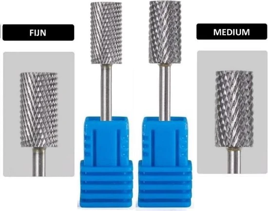 Goodbitz Bitjes Nagelfrees - 2 Stuks - Flat Head Bit - Bitjes Set - Bitjes Nagelfrees - Bitjes Nagelfrees Tungsten - Nagelbitjes - Opzetstukken Nagelfrees - Tungsten Frees - Bitjes Nagelvijl - Nagelfrees Bitjes - Tungsten Nagelfrees Bitjes - Bitjes Set