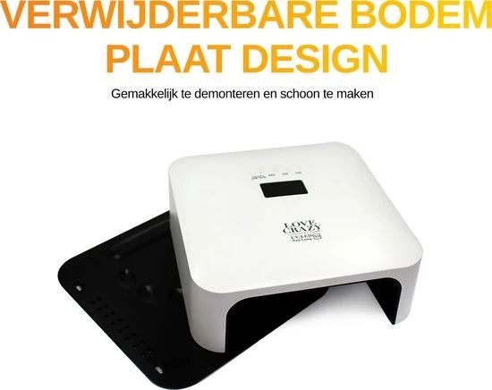 Love Crazy LoveCrazy 60W LED Nageldroger Voor Gelnagels - UV Lamp - Gellak Lamp - Wit - Image 7