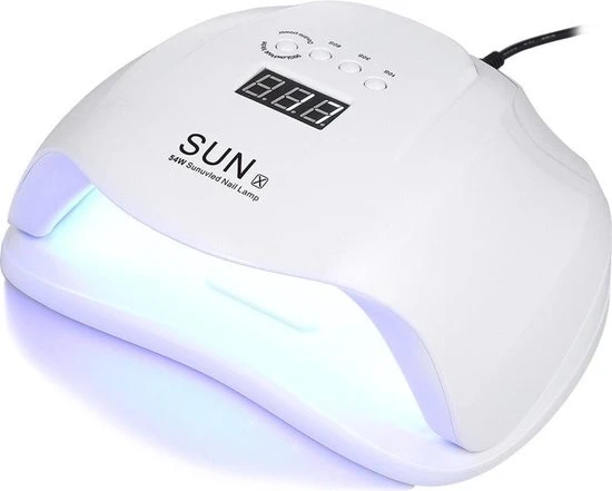 Sun 5 54 Watt UV LED Lamp Nagels - Wit - 48W CCFL - Voor Gelpolish En Gel 36 Led-lampjes