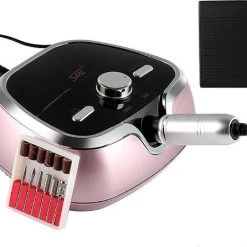 CACCIO? NAILS 2022 Nagelfrees - M3 Electrische Nagelvijl - Inclusief 6 Bitjes - Acrylnagels - Gelnagels - Manicure/Pedicure Handen En Voeten - Nagels - Nail Drill Machine - 35000 RPM - Rosegoud - Inclusief 6 Bitjes - Hoge Kwaliteit - Nagelstudio - Professioneel