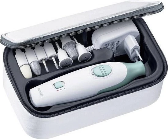 Sanitas SMA36 - Manicure-en Pedicureset Inclusief Opbergtas - Wit/Groen