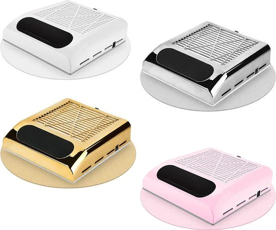 MEGA BEAUTY SHOP? Nail Dust Collector Nagelstofafzuiger -Stofzuiger ?Tafelafzuiging- Met Filter-80Watt -Zilver - Image 3