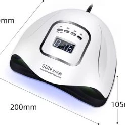 Merkloos Daniqqi - 80 Watt UV LED Lamp Nagels - 45 Leds Nagellamp - Wit 20 Merkloos Daniqqi - 80 Watt UV LED Lamp Nagels - 45 Leds Nagellamp - Wit -Lanaform Shop 550x460