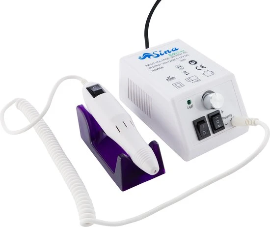 SINA Professionele Freesmachine Manicure Pedicure Nagelfrees Nagels Design Wit - Image 2