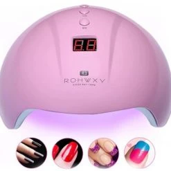WiseGoods - Nagel UV Lamp Gelnagels - LED Lamp - Gellak - Nagellak Droger - Nagellak - 36W - Roze
