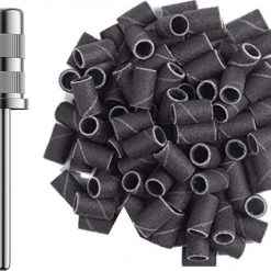 Merkloos Schuurrolletjes Nagelfrees - 100 Grit - 100 Stuks - Schuurrolletjes - Schuurrolletjes 100 - Schuurrol - Schuurrollen - Schuurrolletjes 100 - Schuurrollen 100 Grit - Schuurhulzen - Mandrel Bitje - Mandrel - Sanding Bands Nagels - Sanding Bands Nails