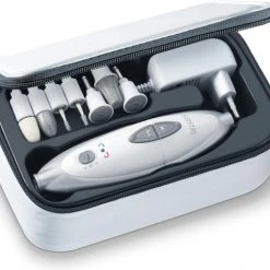 Sanitas SMA35 - Manicure- En Pedicureset Inclusief Opbergtas - Wit/Zilver