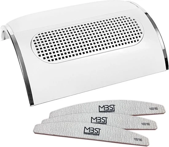 MEGA BEAUTY SHOP® Mega Beauty Shop™ - Stofafzuiger Voor Manicure - 3 Motoren - Wit
