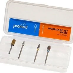 Promed Nagel Frees Set Basic, 5-delig - Nagelstyliste, Pedicure Frees Bitjes - Kunstnagels: Acrylnagels En Gelnagels Verwijderen / Affrezen.