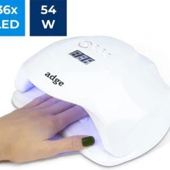 Adge - 54W LED Nageldroger Voor Gelnagels - Geschikt Voor ALLE Nagel Gellak - 36 LEDs - Met Timer