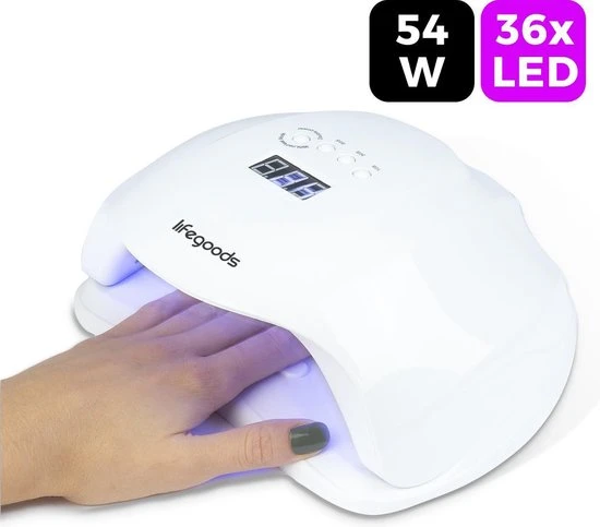 LifeGoods 54W LED Nageldroger Voor Gelnagels - Geschikt Voor Elke Nagel Gellak - 36 LEDs 3 LifeGoods 54W LED Nageldroger Voor Gelnagels - Geschikt Voor Elke Nagel Gellak - 36 LEDs
