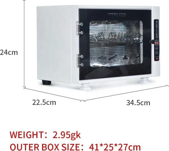 Guardian Beauty Sterilisator / Sterilizer UV Cleaner Voor Schoonheidsproducten - Reinigen - Ontsmetten - Kapsalon - Schoonheidsspecialist - Kapper - Tattoo - Nagel - Visagie - Make-up - Cosmetica - Schmink - Desinfector - Image 2