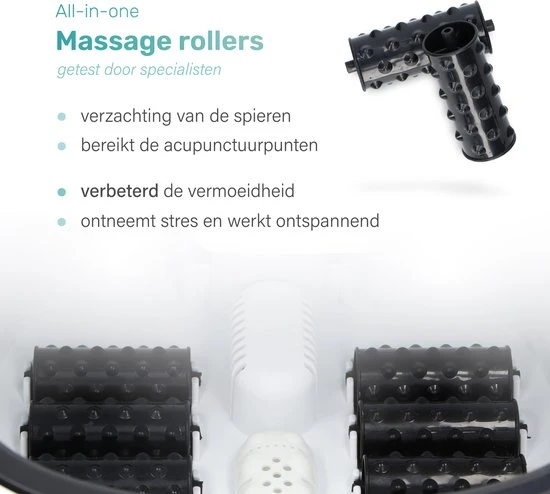 Soft & Silky - Etherisch Massage Voetenbad - Bubbel - Verwarmd - Infrarood - Voetmassage - Voetbad - Voetroller - Image 8