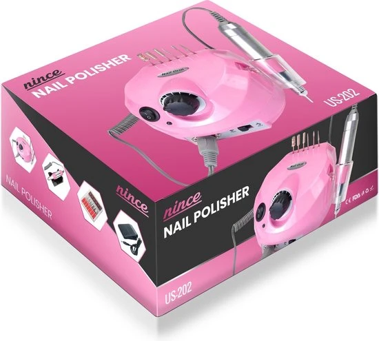 Nince Professionele Nagelfrees Machine Van Hoge Kwaliteit - Hand / Voet Pedaal - Complete Set - Image 7