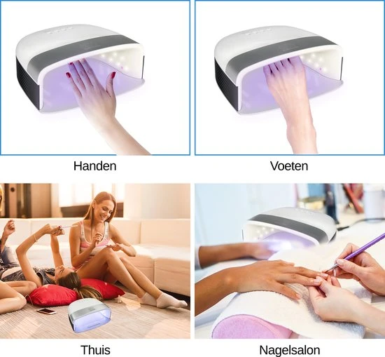 Love Crazy LoveCrazy 48W LED Nageldroger Voor Gelnagels - UV Lamp - Gellak Lamp - Wit - Image 9