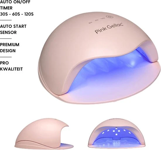 Pink Gellac | Pro LED Lamp - Nageldroger Voor Gellak - Roze - Met Timer - Image 6