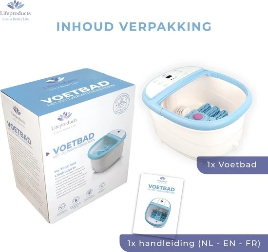 Lifeproducts Elektrisch Massage Voetenbad Met Eeltverwijderaar - Instelbare Warmte Tot 48?C - Bubbelstraal - Reinigend Infrarood Licht - Automatische Voetmassage - Voetbad Met Massage - 9 Liter - Image 12