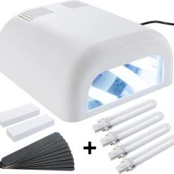 Sina - UV-lichtverhardingstoestel, Lichthardheidstoestel UV-lamp 8 Buizen Witte UV-gel + Timer