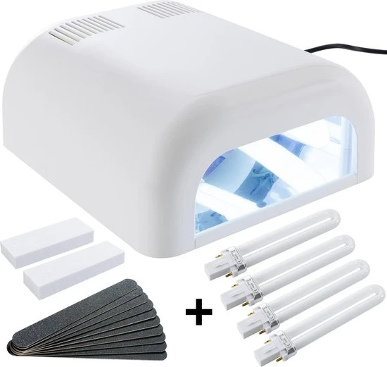Sina - UV-lichtverhardingstoestel, Lichthardheidstoestel UV-lamp 8 Buizen Witte UV-gel + Timer