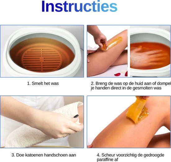 Faseras Paraffinebad - Met Display - Voor Handen/Voeten - Wit - Image 3