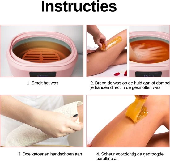 Faseras Paraffinebad - Met Display - Voor Handen/Voeten - Roze - Image 3