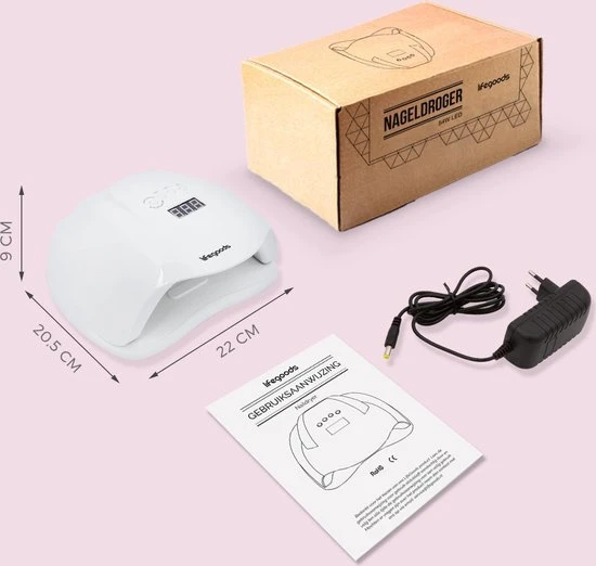 LifeGoods 54W LED Nageldroger Voor Gelnagels - Geschikt Voor Elke Nagel Gellak - 36 LEDs 10 LifeGoods 54W LED Nageldroger Voor Gelnagels - Geschikt Voor Elke Nagel Gellak - 36 LEDs - Image 8