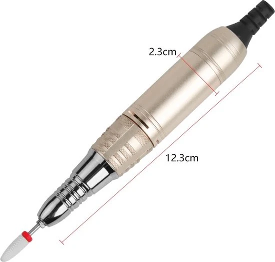 CACCIO? NAILS Victoria Nails Pro 2021 Goud/Roze Premium Electrische Nagelfrees - 35000RPM - Inclusief 4 Bitjes - Manicure /Pedicure Voeten En Handen - Electrische Nagelvijl - Acrylnagels - Gelnagels - Nepnagels - Professioneel - Image 13