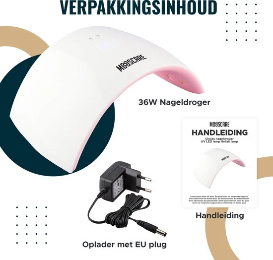 MOOSCARE 36 Watt LED Lamp Voor Gellak Nagels ? Nageldroger ? Gellak Lamp - UV Lamp Gelnagels - Nail Art Nagellamp - Gel Nagellak Nageldroger - Image 8