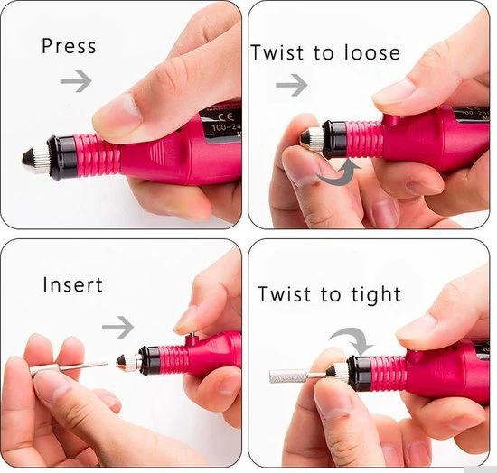 SFT Products Elektrische Nagelvijl - Nagelfrees Machine - Nagelvijl Set - Manicure - Pedicure -pedicureset Elektrisch - Nagelfrees Elektrische - Nagelfrees - Image 4