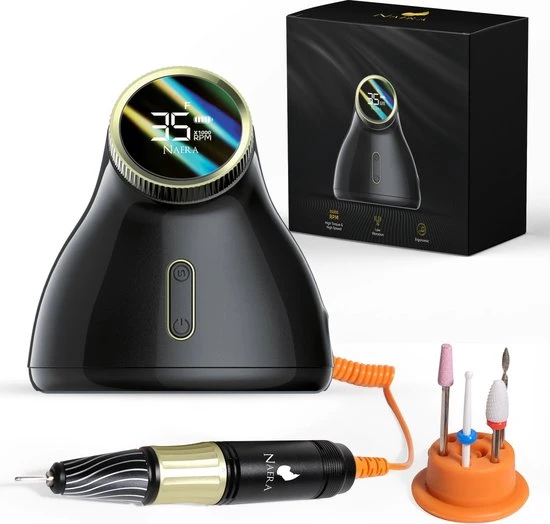 Naera E105 Nagelfrees 35000 RPM - Elektrische Nagelvijl - Manicure En Pedicure - Zwart