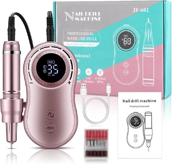 Senignol Portable Elektrische Nagelfrees 35000 RPM Voor Manicure En Pedicure