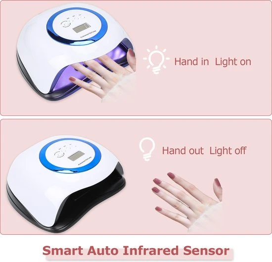 Alizendeh 168W LED UV Nageldroger UV Lamp Gelnagels - LED Lamp Nagels - Gellak Lamp - Nageldroger Met 4 Timer 42 Lichten Witte Met Sensor Nagellak Droger - Image 8